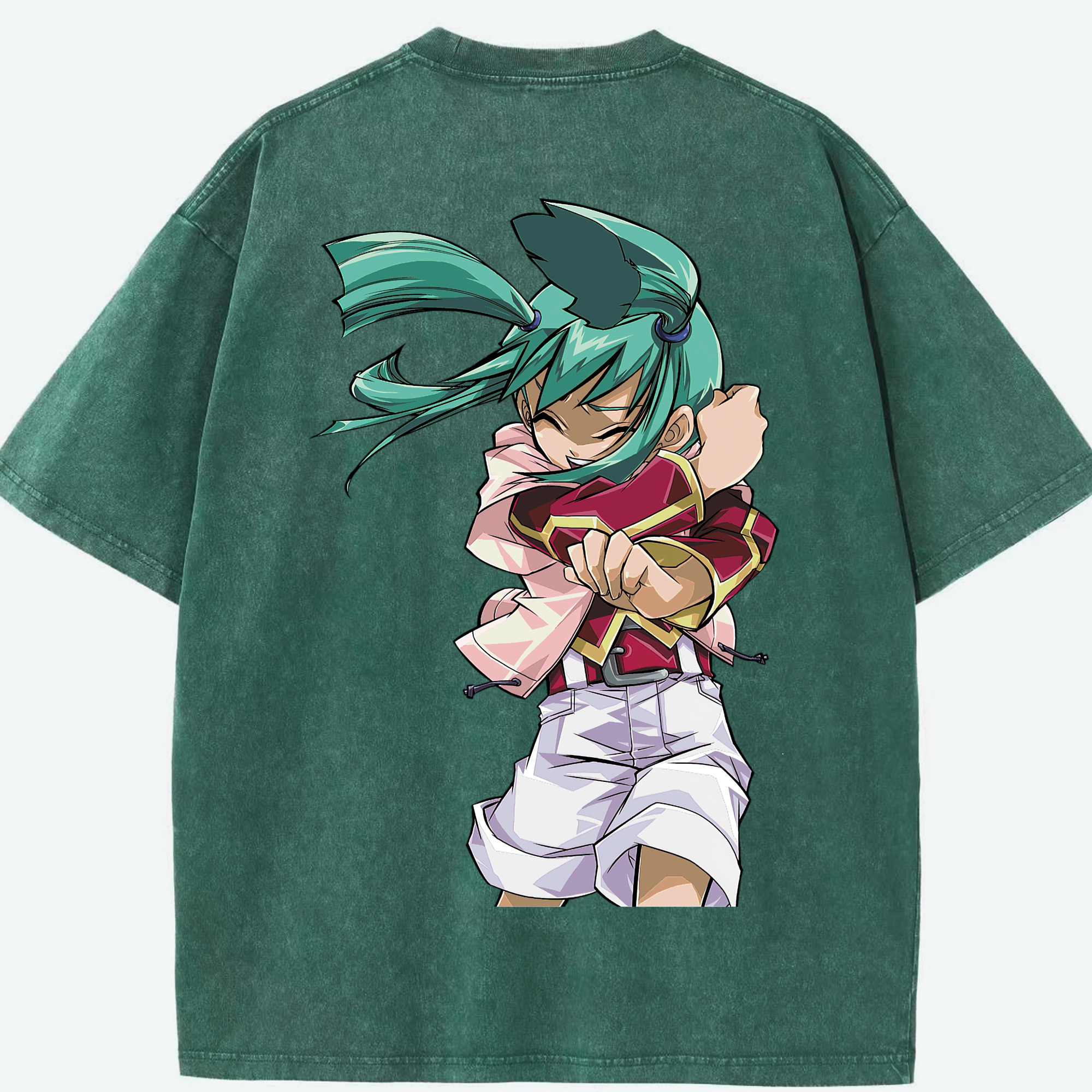 （画像用） 遊☆戯☆王 Yu-Gi-Oh! 綿100% ヴィンテージ風 半袖Tシャツ（背面プリント）
